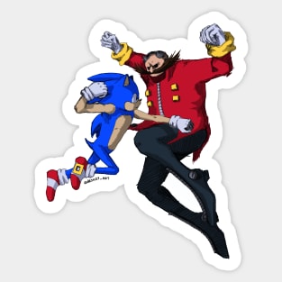 Sonic and Eggman Sticker